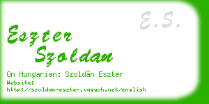 eszter szoldan business card