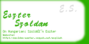 eszter szoldan business card